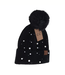 CC Beanie Pearl Embellished Faux Fur Pom Beanie **FINAL SALE**