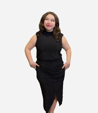 Apricot Black 'The Shining' Dress **FINAL SALE**