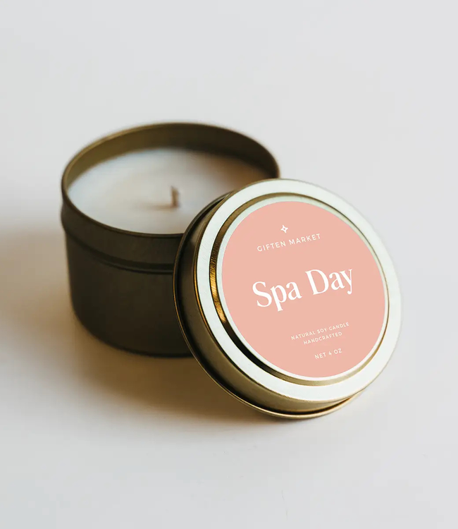 Giften Market Soy Candle Travel Tin | Spa Day