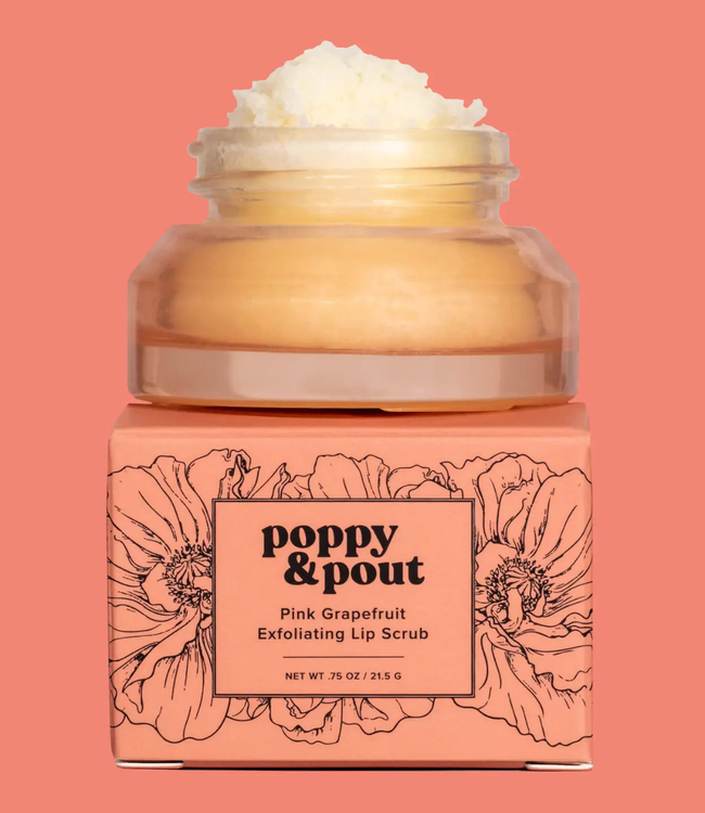 Poppy & Pout Lip Scrub | Pink Grapefruit