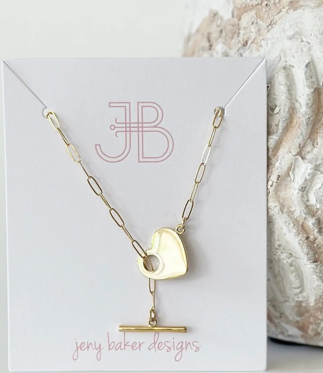 Jeny Baker 'Heart Toggle' Necklace