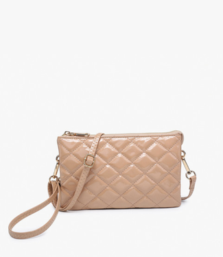 Jen & Co. ‘Riley’ High Gloss Quilted Crossbody (More Colors)