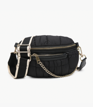 Jen & Co. 'Mabel' Quilted Nylon Belt Bag w/ Guitar Strap (More Colors)