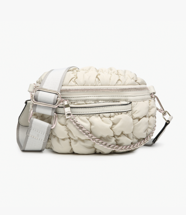 Jen & Co. 'Mabel' Quilted Nylon Belt Bag w/ Guitar Strap