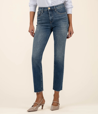 Kut from the Kloth 'Rachael' High Rise Fab Ab Mom  Raw Hem Jean in Braveness