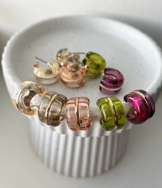 Must Have Gold Standard See-Thru Mini Hoop Earrings (More Colors)