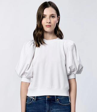 Another Love White ‘Melina’ Puff Sleeve Top