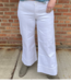Kut from the Kloth Meg High Rise Pin Tuck Wide Leg Jeans in Optic White