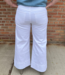 Kut from the Kloth Meg High Rise Pin Tuck Wide Leg Jeans in Optic White