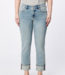 Dear John Denim 'Blaire' Cuffed Straight Leg Jeans in Halogen Blue