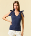 Doe & Rae Navy 'Lil Bow Peep' Tank