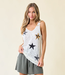 White 'Star Gazer' Sweater Tank