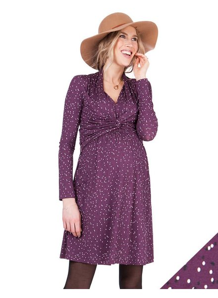 Seraphine Womens Casual A-line Layered Nursing Dress