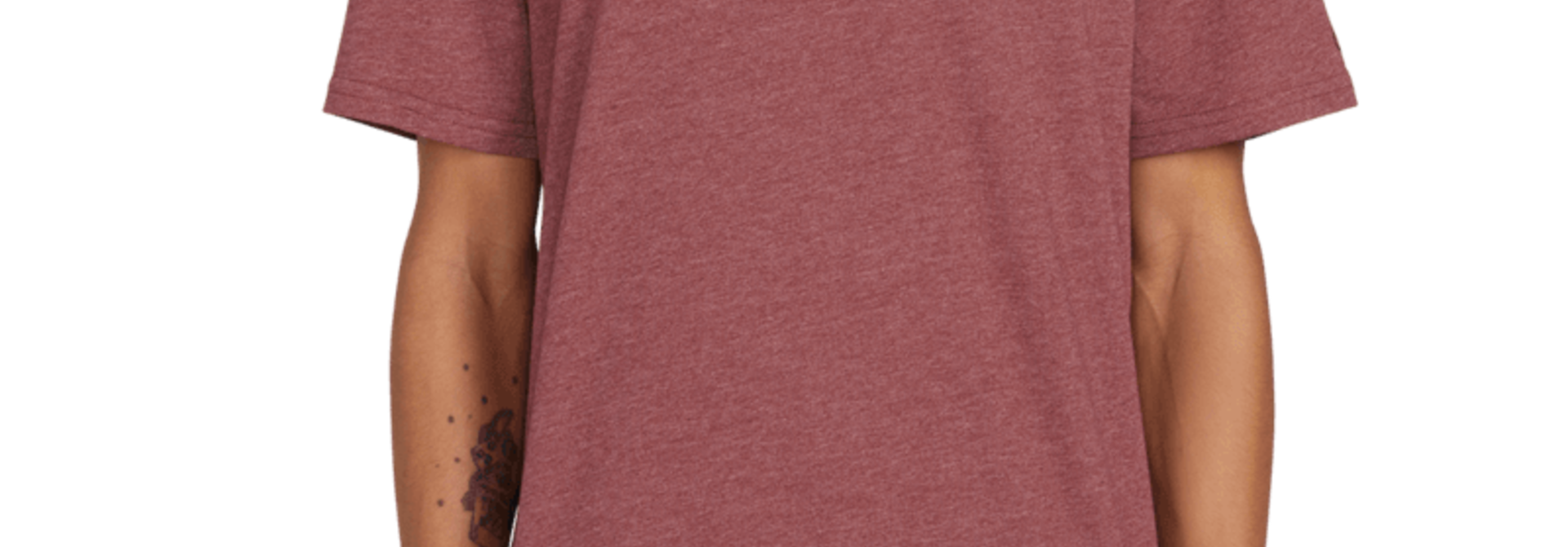 Heather Solid Short Sleeve Tee