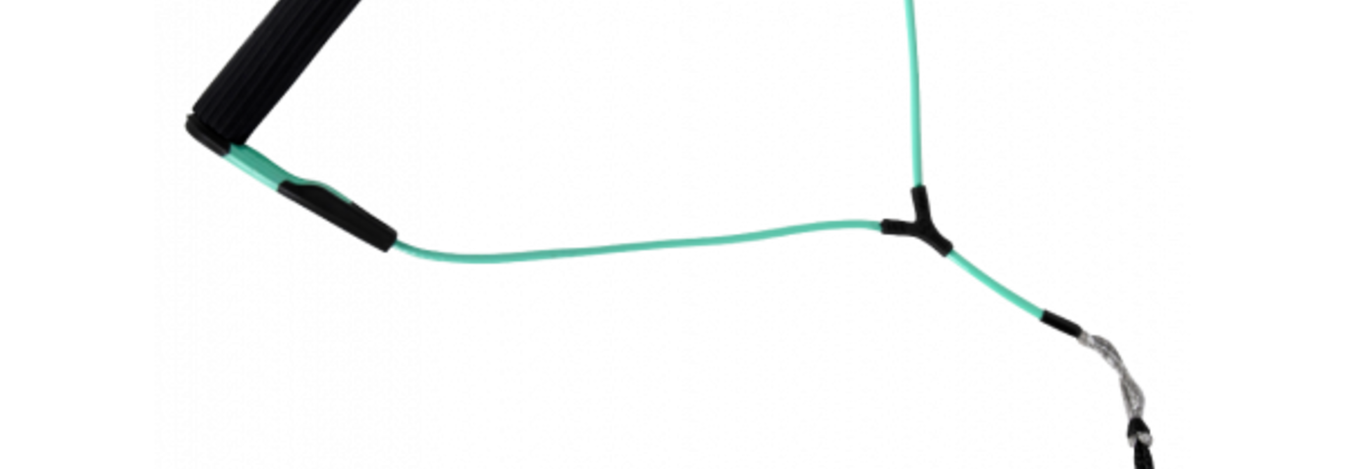 One Nylon Bar Lock Wakeboard Handle Black/Seafoam