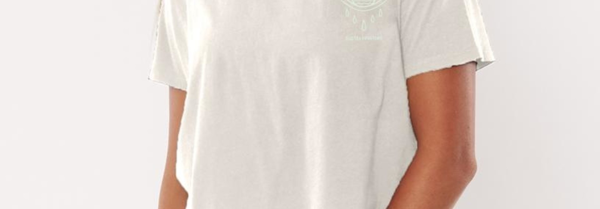 EYE OF THE OCEAN CROP KNIT TEE
