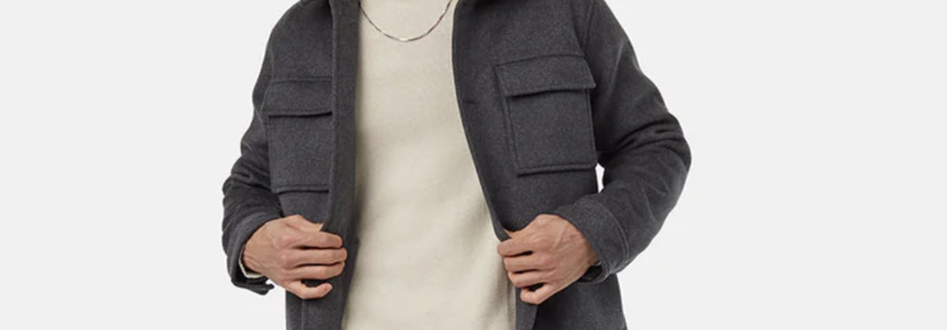M Wool Button Down Shacket