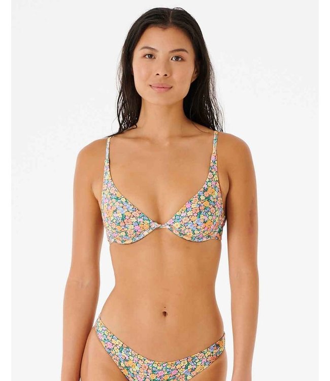 RIP CURL AFTERGLOW FLORAL D-DD BRA TOP