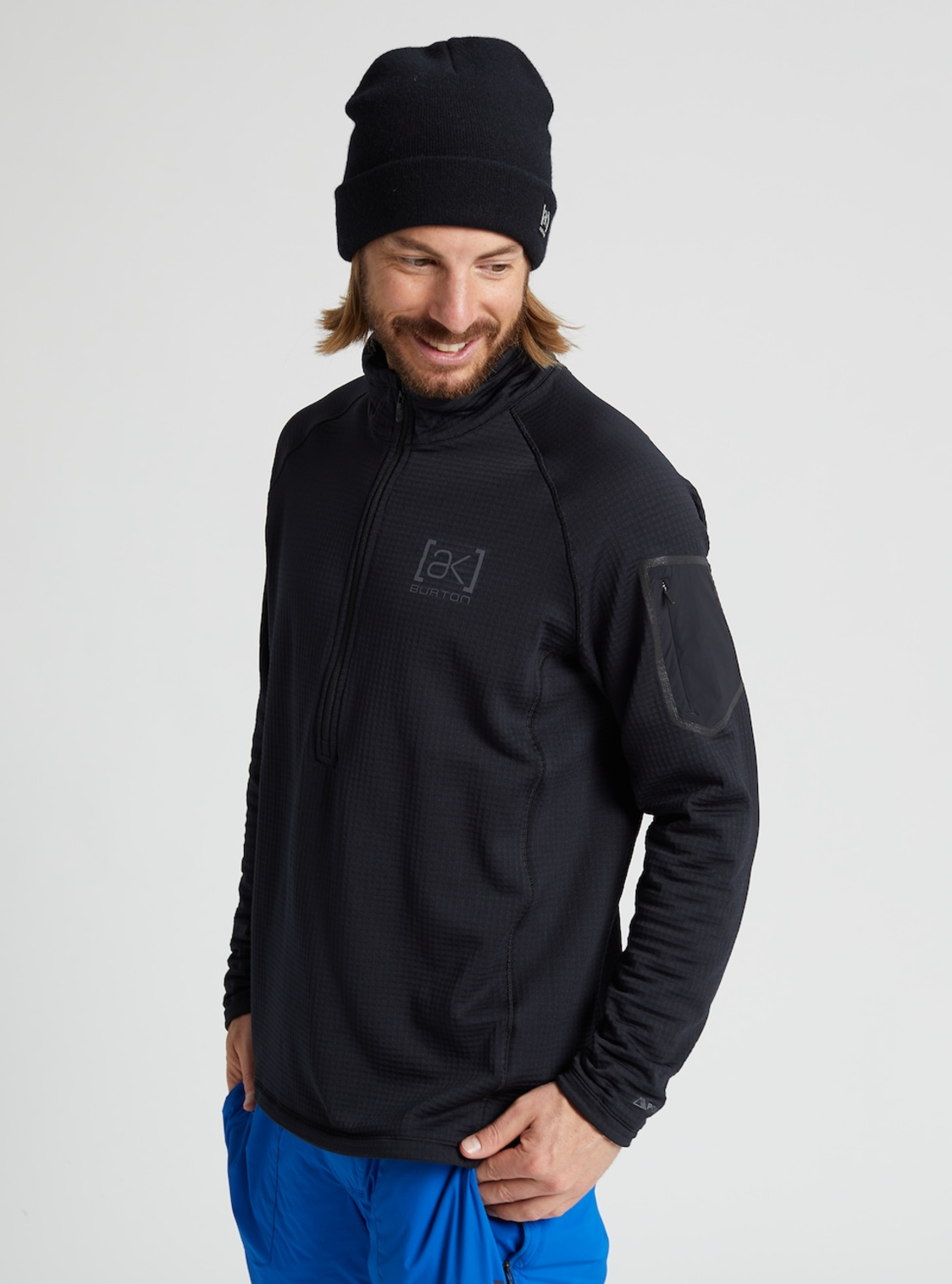 Men s ak Helium Power Grid Half Zip Fleece