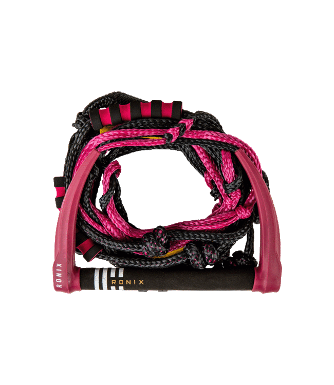 Ronix Womens Silicone Surf Rope with Handle - Merlot