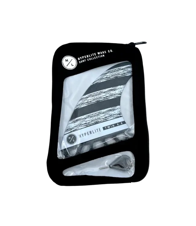 Hyperlite 4.6 Carbon Twin Fin Set w/Key