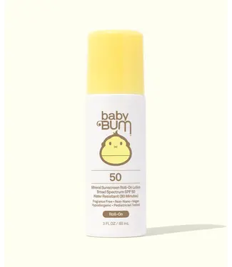 Sun Bum Baby Bum Mineral SPF 50 Sunscreen Roll-On Lotion 3 OZ