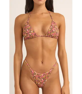 Rhythm Marie Floral Slide Tri Bikini Top