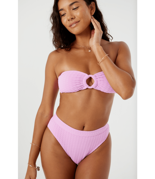 Roxy Haleiwa Banded High Waisted Bikini Bottom