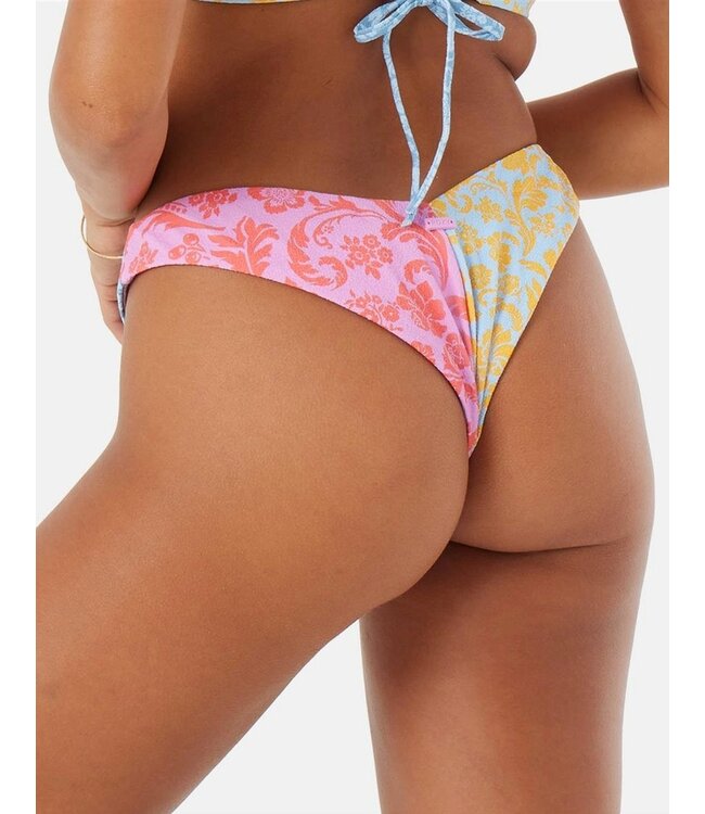 Roxy Tapestry Patchwork V-Front Cheeky Bikini Bottom