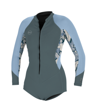 O'Neill WOMEN'S BAHIA 2/1MM FRONT ZIP L/S SURF SUIT