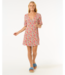 RIP CURL LAS DALIAS DITSY WRAP DRESS