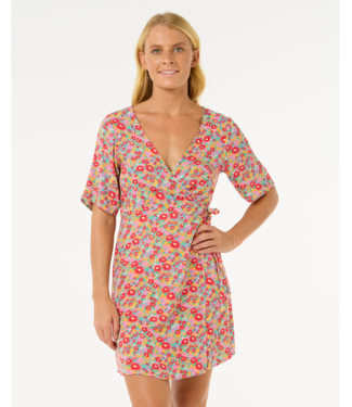 RIP CURL LAS DALIAS DITSY WRAP DRESS