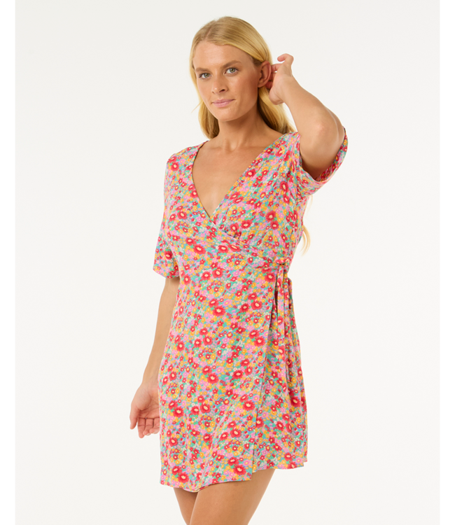 RIP CURL LAS DALIAS DITSY WRAP DRESS