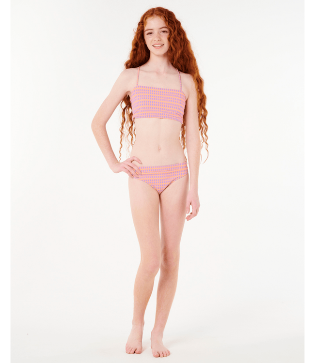 RIP CURL NEON ISLES PLAID BIKINI-GIRL