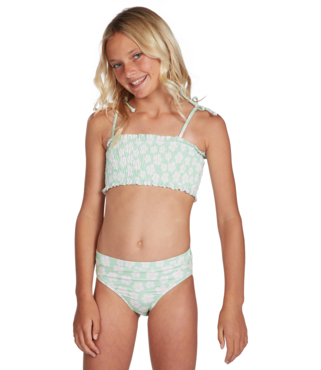 Billabong Ditsy Love Smocked Top Bikini Set