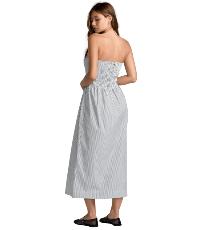 RVCA FLORENCE DROP WAIST MIDI DRESS
