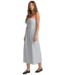 RVCA FLORENCE DROP WAIST MIDI DRESS