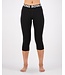 Mons Royale Women's Cascade Merino Base Layer 3/4 Legging-Black