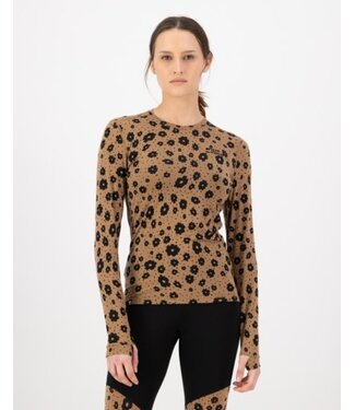 Mons Royale Cascade Merino Base Layer Long Sleeve-Aoraki Lily Toffee