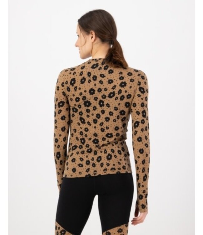 Mons Royale Cascade Merino Base Layer Long Sleeve-Aoraki Lily Toffee