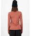 Mons Royale Yotei Merino Long Sleeve-Canyon Rose / Toffee
