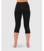 Mons Royale Women's Cascade Merino Base Layer 3/4 Legging-Black
