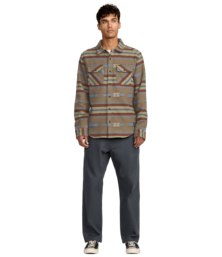 RVCA DAYSHIFT BLANKET FLANNEL LS