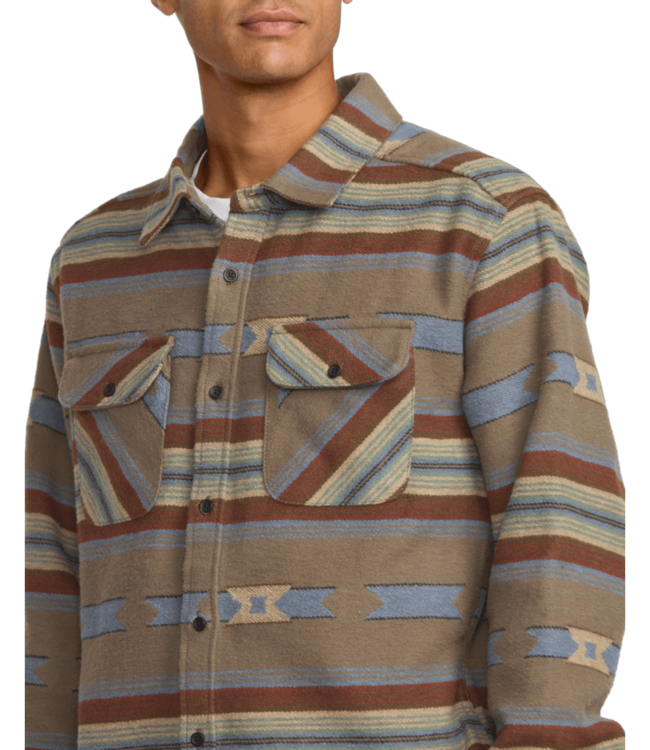 RVCA DAYSHIFT BLANKET FLANNEL LS