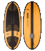 Ronix Koal Classic Longboard - Matte Black / Redwood