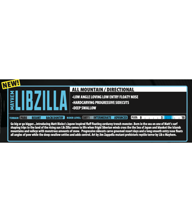 Lib Tech MAYHEM LIBZILLA 188