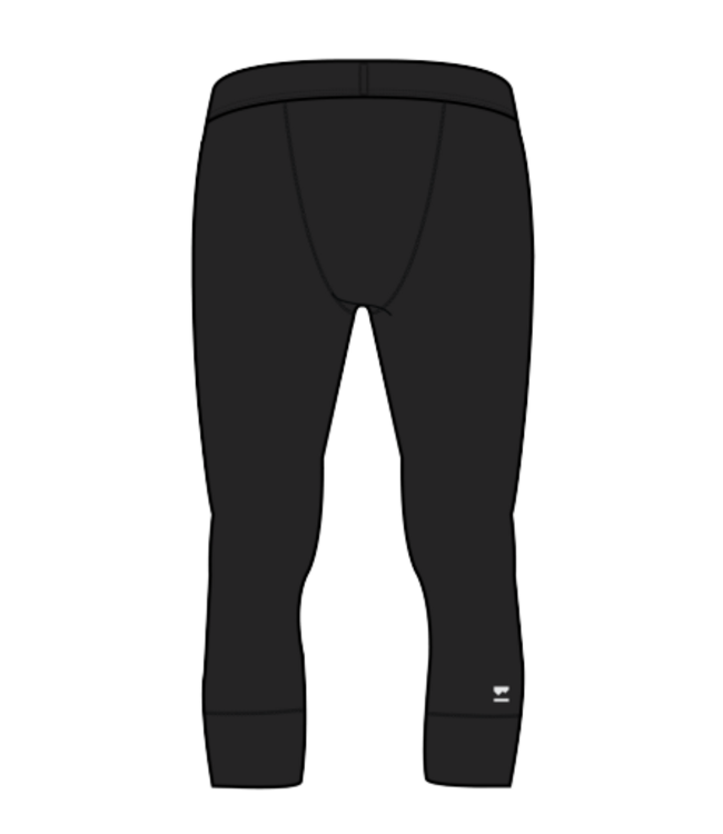 Mons Royale Men's Cascade Merino Base Layer 3/4 Legging-Black