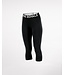 Mons Royale Women's Cascade Merino Base Layer 3/4 Legging-Black