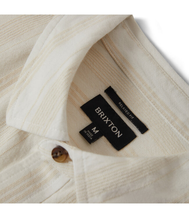 Brixton CRU STRIPED DOBBY S/S WVN