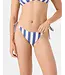 Roxy Stripe Out Reversible Tie Side Cheeky Bikini Bottom